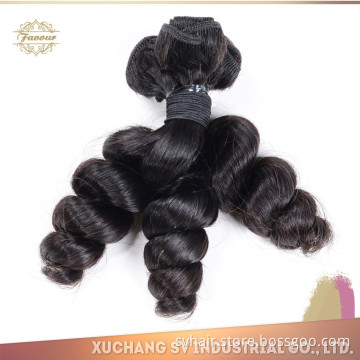 Wholesale High grade hot selling 7a cheap virgin peruvian loose wave hair remy hair weft